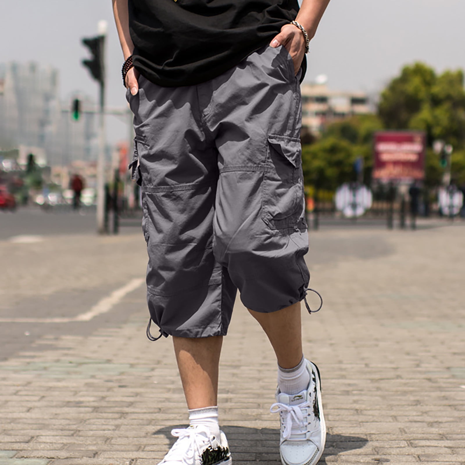 Buy Black Waterproof Cargo Shorts For Men Online In India